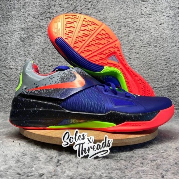 Nike KD 4 'Nerf' Size 14 Men Basketball Concord Electric Green FQ8180-400 - Picture 1 of 7